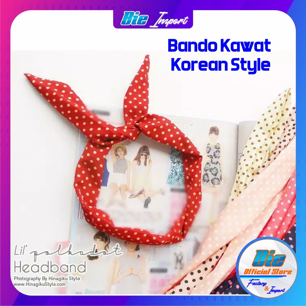 Bando Kawat Bludru Korean Style Impor Best Seller