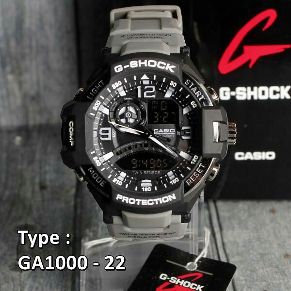 JAM TANGAN PRIA G-SHOCK CASIO GA-1000 PESAWAT SERI COLOR GS