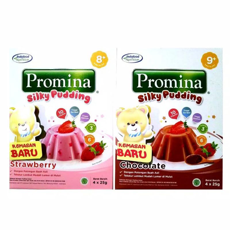 

Promina Silky Pudding Coklat Strawberry 100 g