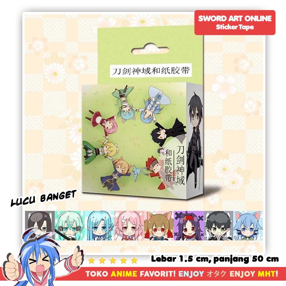 

Sticker Tape : Sword Art Online 1.5 x 50 cm
