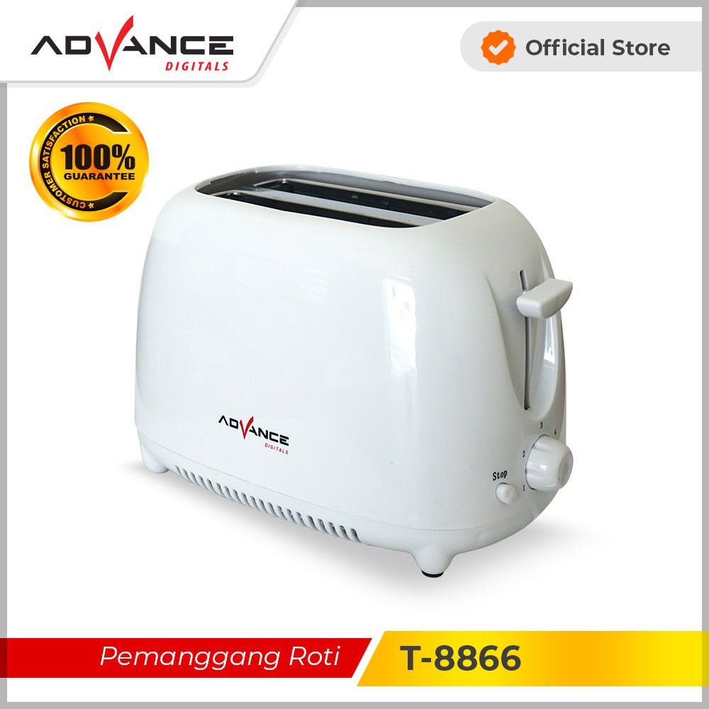 Advance Pemanggang Roti Toaster Sandwich Otomatis Pop-up TOS-T8866 Garansi 1 tahun