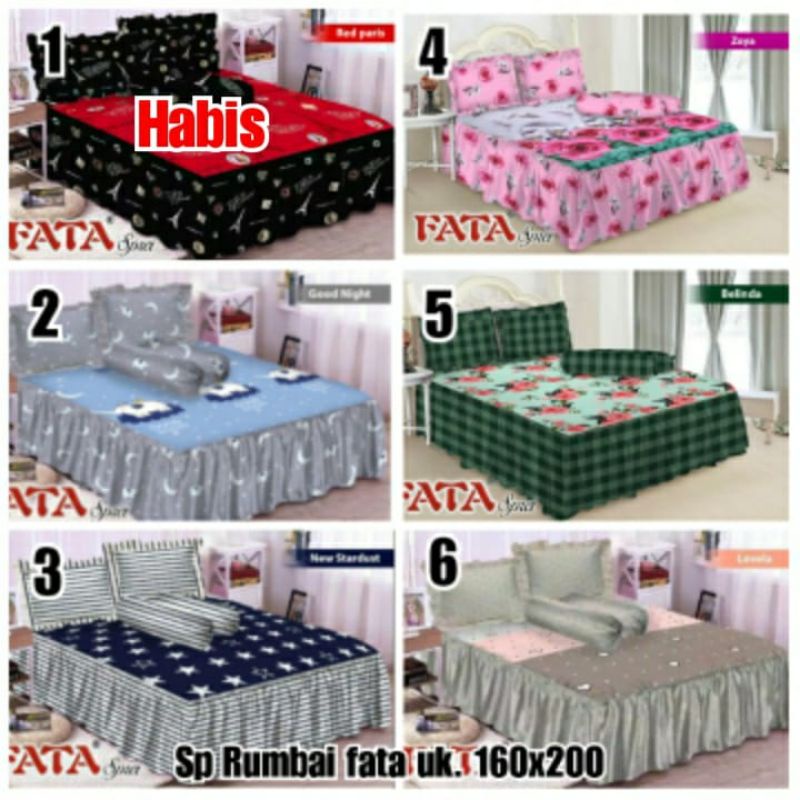 sprei FATA rumbai 160×200