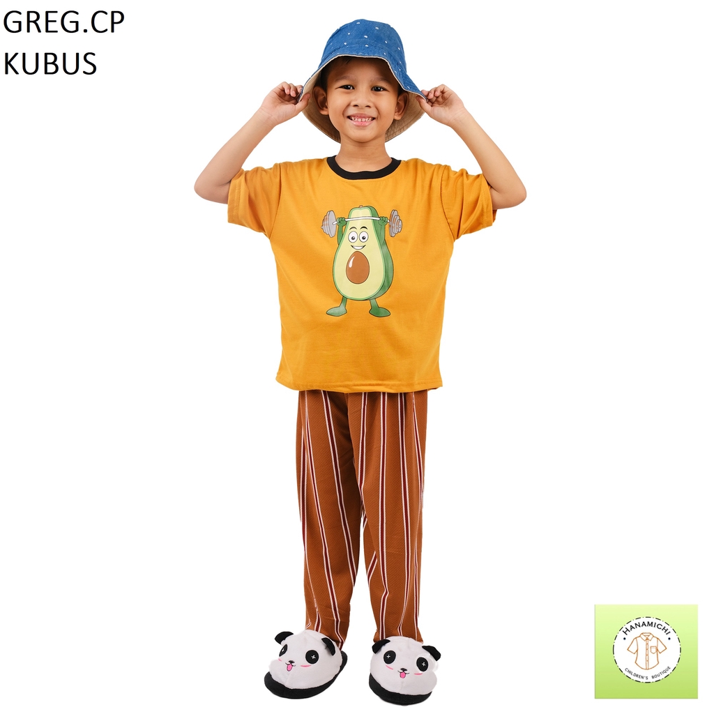 Hanamichi GREG.CP Baju Setelan Anak Lengan Pendek