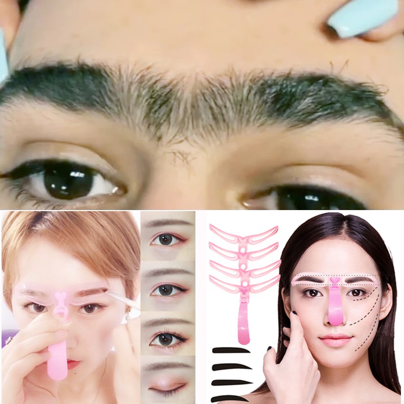 ELFYDO CETAKAN ALIS 8 IN 1 WANITA EYEBROW TEMPLATE DELAPAN MODEL ALIS MATA CETAKAN ALIS