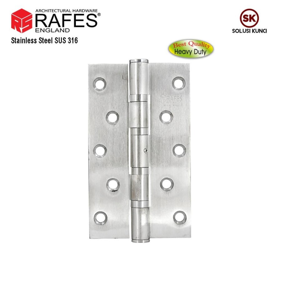 Engsel Pintu Stainless Steel SUS 316 RAFES (6"x3.5") HEAVY DUTY 175 KG