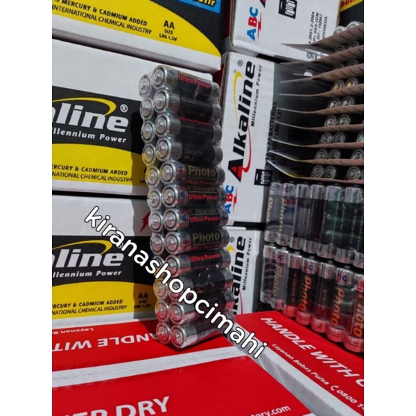 ABC photo AA hitam isi 24 pcs batre / baterai / battery / batu batre