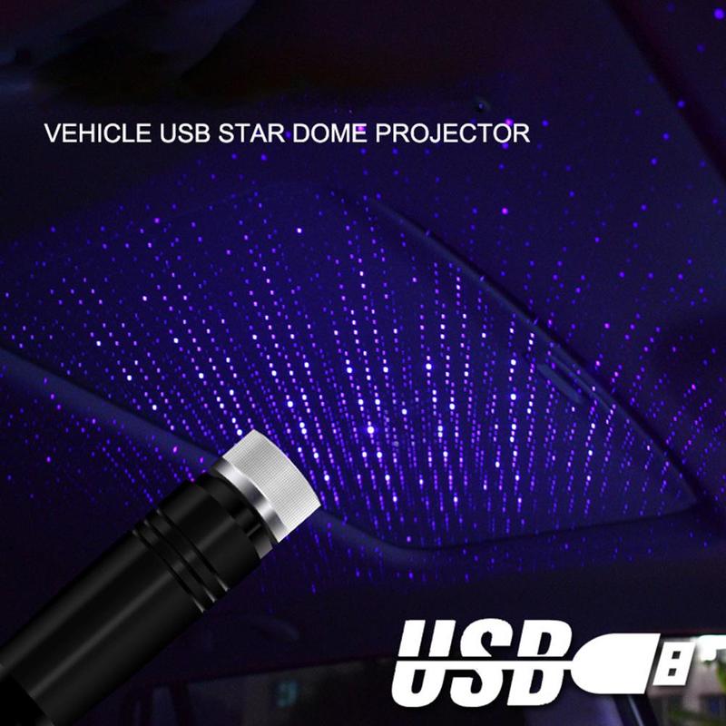 (Usb Car) (Lampu Proyektor Langit Malam Berbintang) (Adjustable) Untuk Dekorasi Interior Mobil