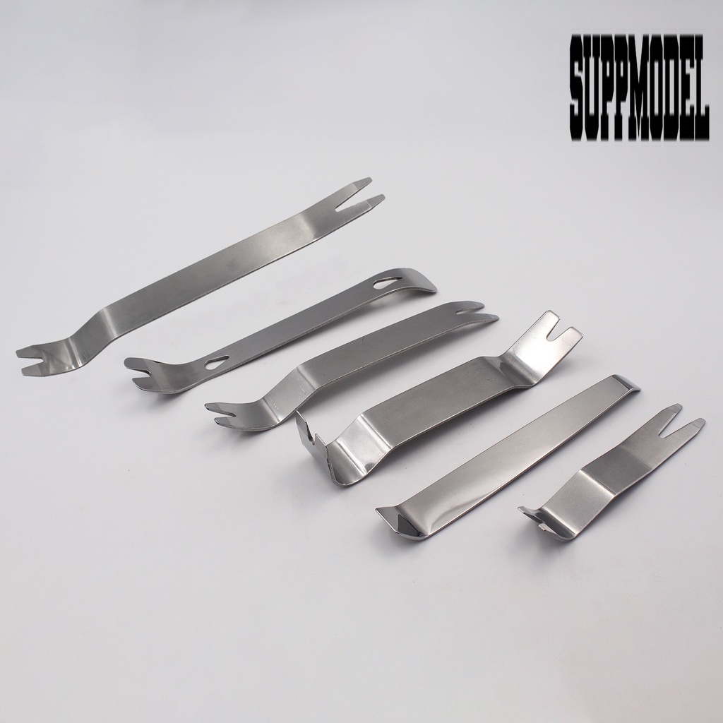 6pcs / Set Alat Pembuka Trim Audio Mobil Bahan Stainless Steel