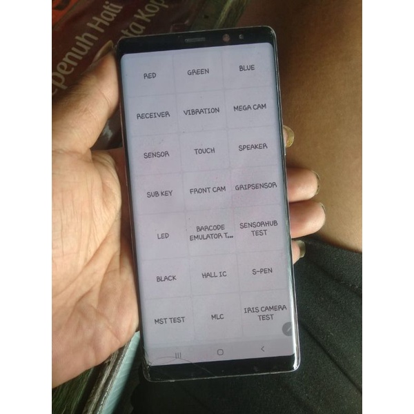 LCD SAMSUNG NOTE 8 MINUS RETAK TOUCH BAR SINYAL GAK BISA