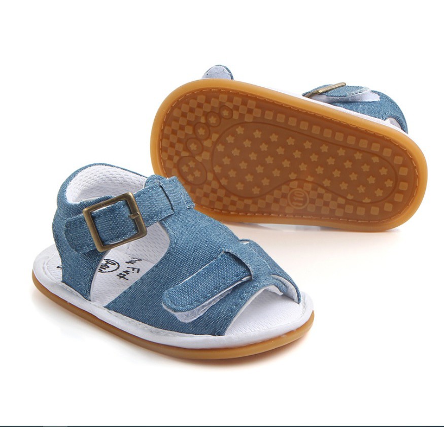 Prewalker sepatu bayi import motif jeans