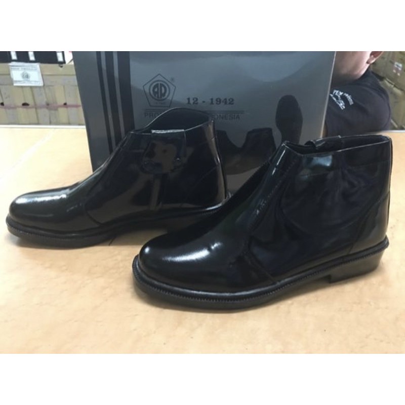 Sepatu PDH Seleting Kulit - Sepatu PDH Kulit Seleting