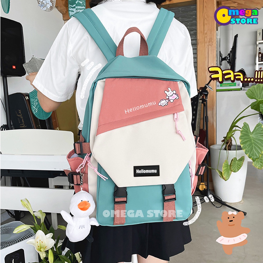 [O&amp;S] Tas Perempuan Korea Style Tas Wanita Tas Anak Sekolah Backpack Ransel Tas Punggung Wanita-OS182