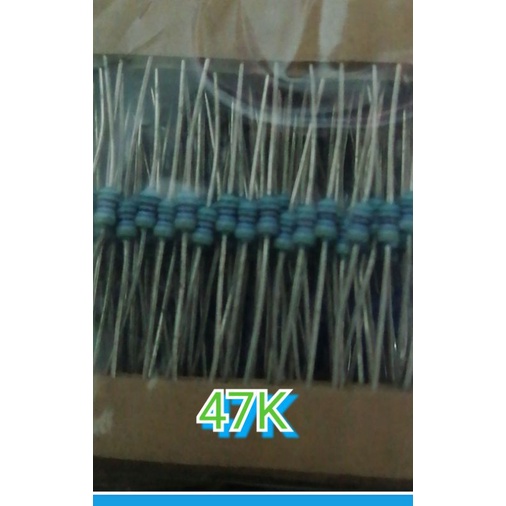 10, pcs, ANEKA NILAI RESISTOR, 1/4, WAT, BODY, 1/8, WAT