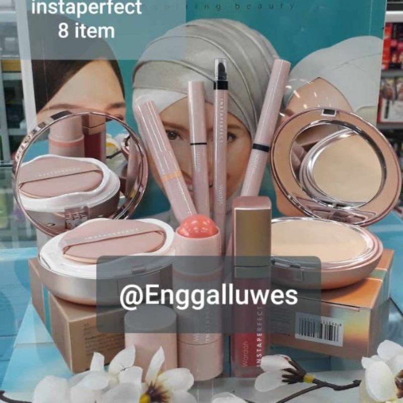 PAKET MAKE UP WARDAH INSTAPERFECT 8 item series - PAKET MAKE UP SESERAHAN MURAH