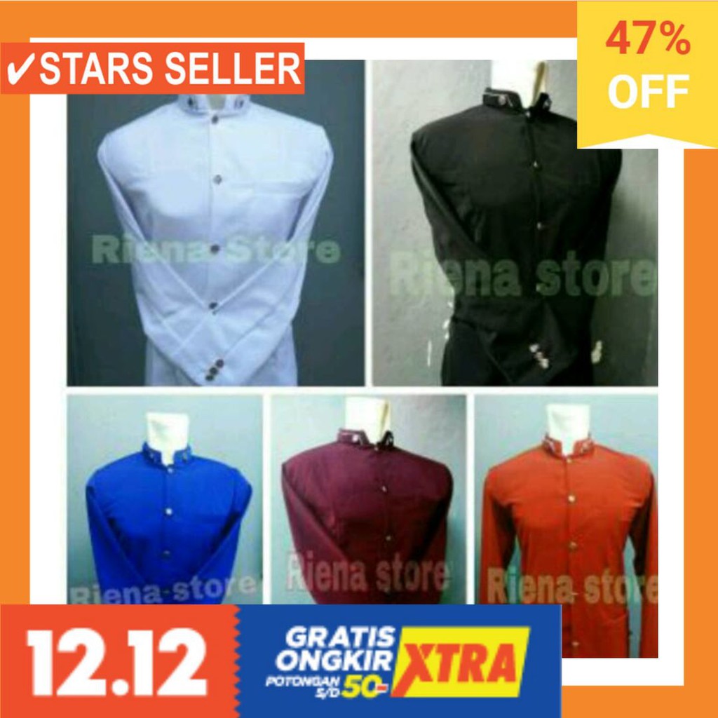 BUSANA MUSLIM TERBAIK MURAH BARU KECIL BESAR JUMBO BIG / Jasko Polos Modern Elegan - TERBBAIK