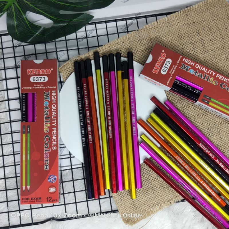 

Pensil 2B Kenko Metalic Warna 6373 isi 12 pcs