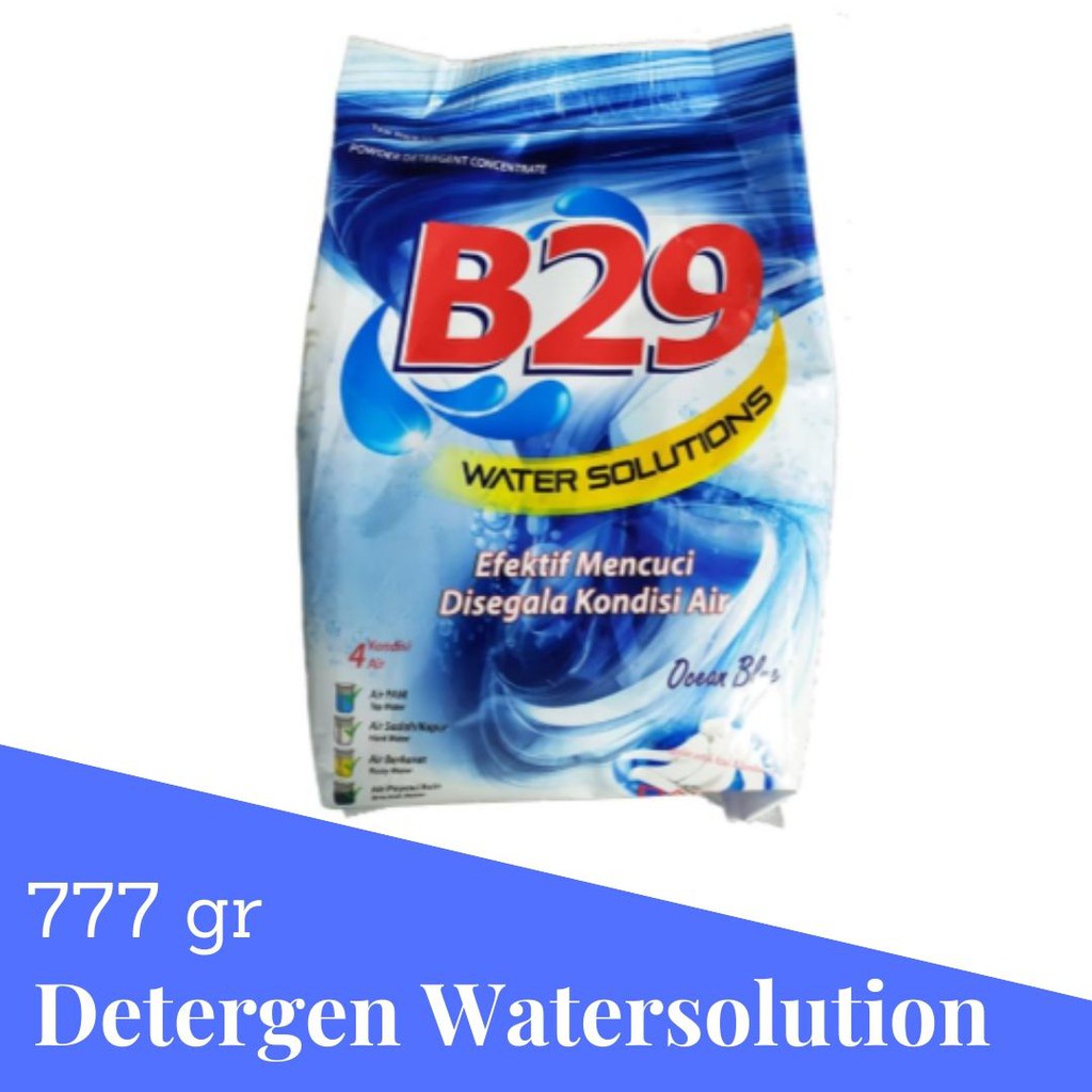 B29 DETERGEN BUBUK WATER SOLUTIONS 777 GRAM