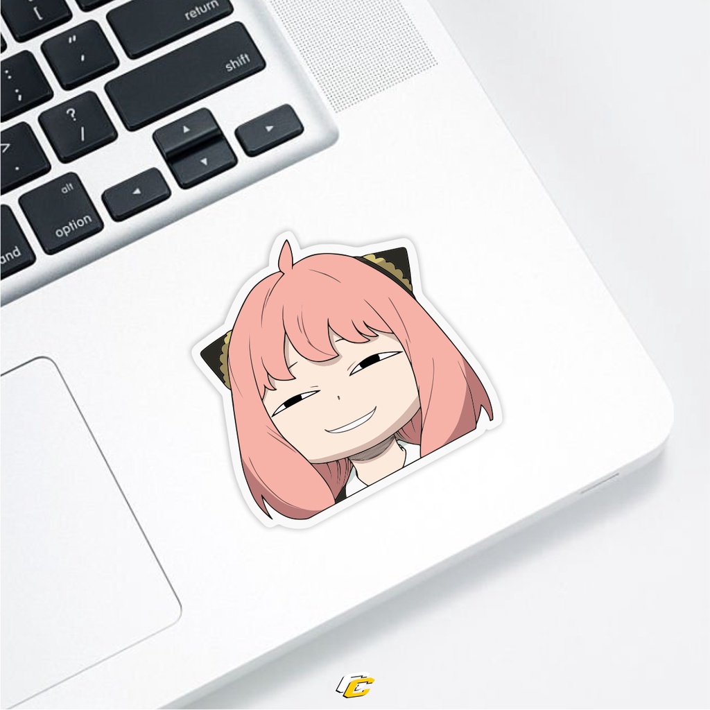 

ANYA FORGER SMUG FACE STICKER | stiker laptop helm motor mobil universal
