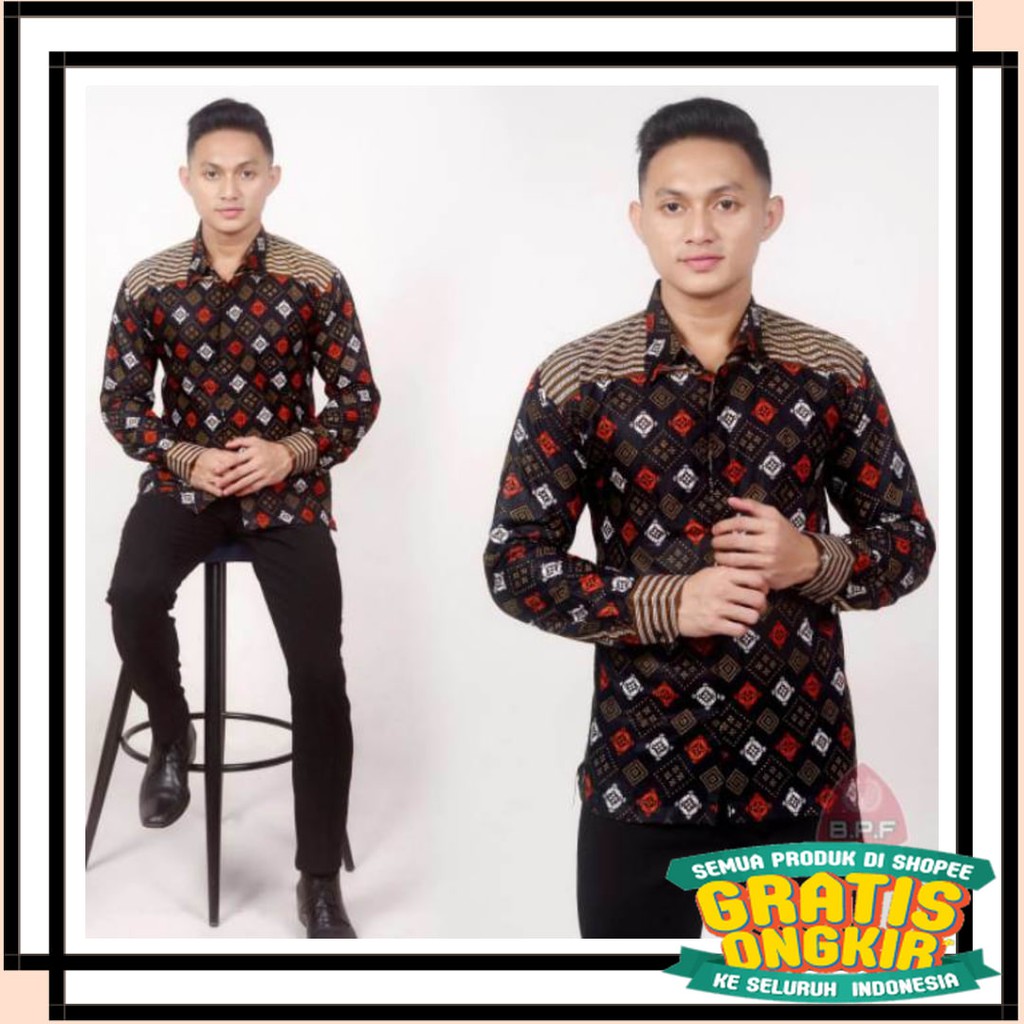 BATIK SEMARANG MURAH - TERBARU TERKINI / Kemeja batik pria abbas