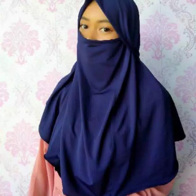 bergo french khimar jersey size m fk jersey 2in1