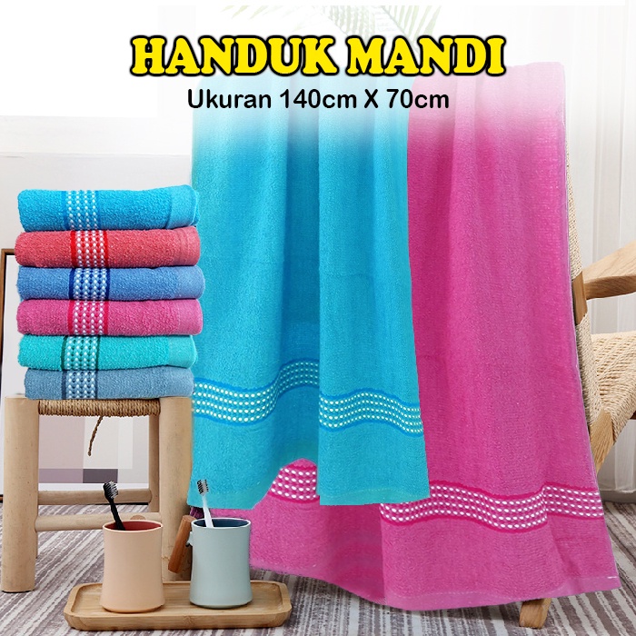 Handuk Mandi Polos Handuk Mandi Multifungsoi Ukuran 140x70cm Kualitas Impor Terbaik Handuk Mandi Dewasa Tebal H17