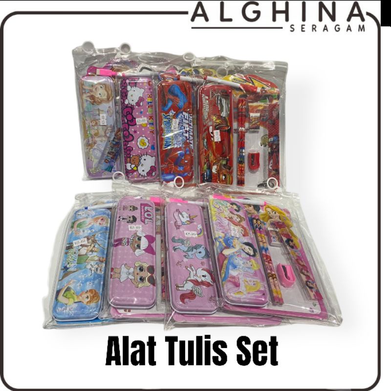

Paket alat tulis karakter alat tulis set karakter LOL PONY CARS SPDERMAN FROZEN