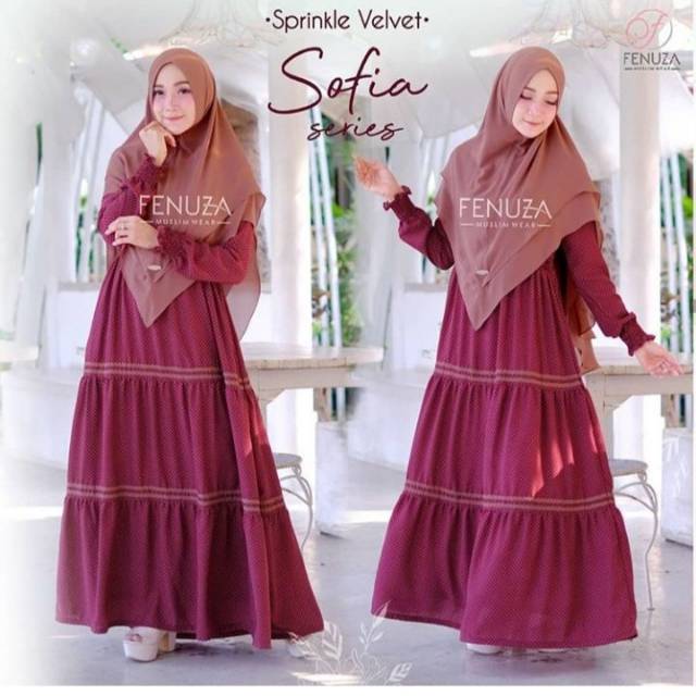 GAMIS /BAJU MEREK/SOFIA SERIES BY FENUZA