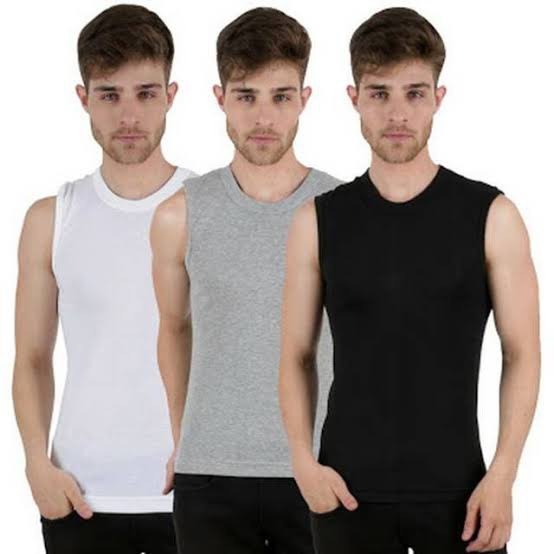 RVC75 - AGREE Singlet Sleeveless Pria M L XL Kaos Dalam Cowok Katun Polos Pakaian Dalam Laki-laki Un