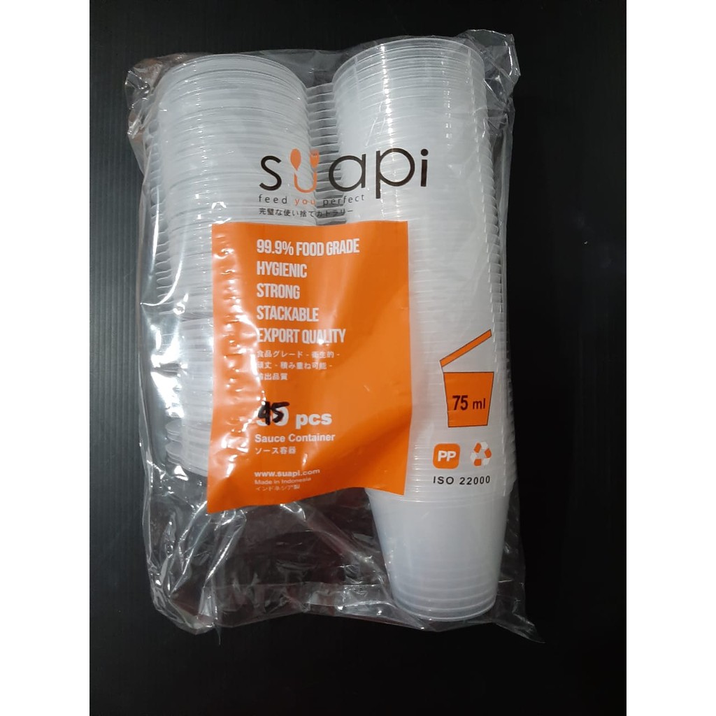 Cup Sauce Suapi 75 Ml / Wadah Saus Merk Victory ukuran 75 ml