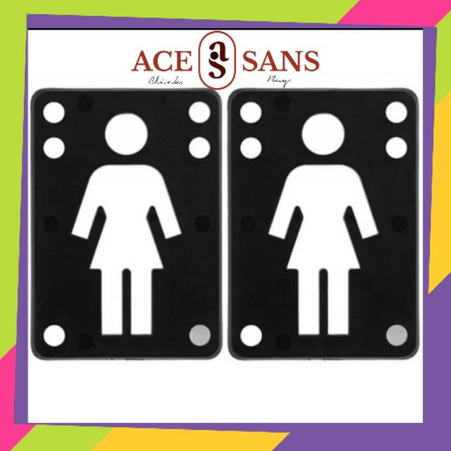 Girl Skateboards Girl Riser Pads | Skateboard | Alienwear | Skateboard Riser Pads | Original