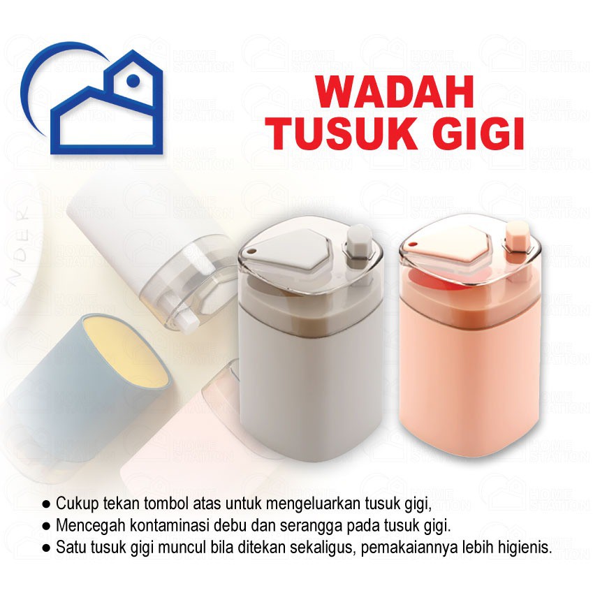 Kotak Wadah Tusuk gigi dengan Model Kompartemen Otomatis untuk Tempat Penyimpanan Tusuk Gigi 10022
