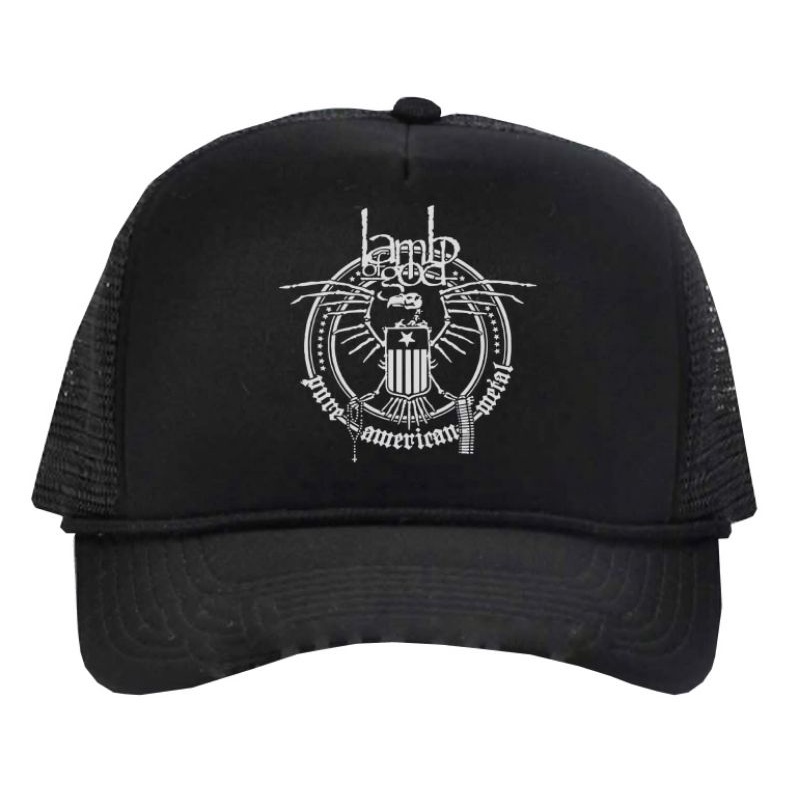topi jaring, topi musik , topi band , trucker lamb of god
