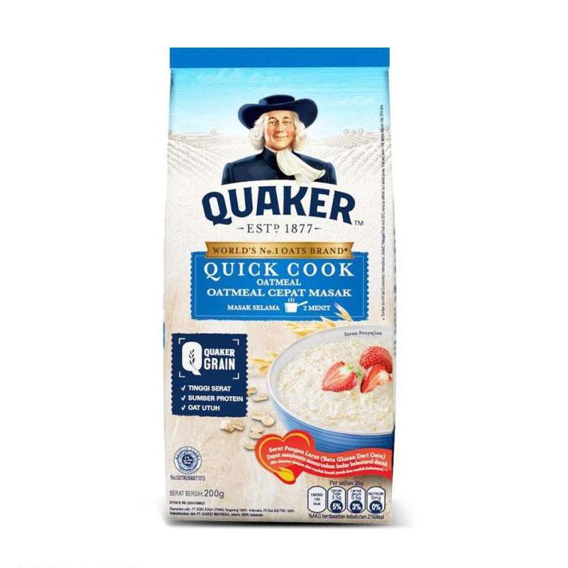 

QUAKER Quick Cook Oatmeal 200gr - Oatmeal Cepat Masak