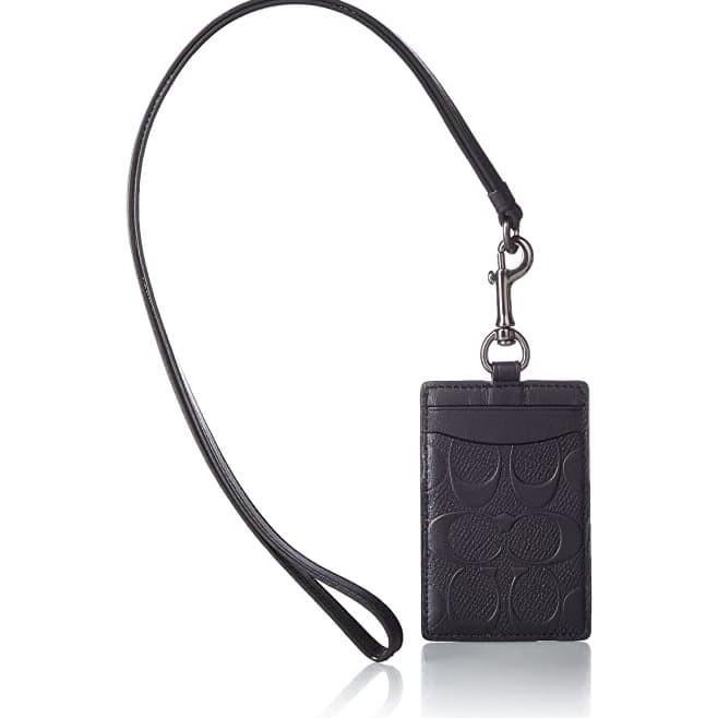 

BISA COD Coach ID Lanyard Signature Embossed Black TERUJI Kode 120