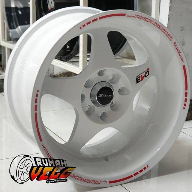 Velg Mobil Surabaya R15 Spoon Evo 6.5/8.5 PCD 4X100/114.3 RUMAH VELG