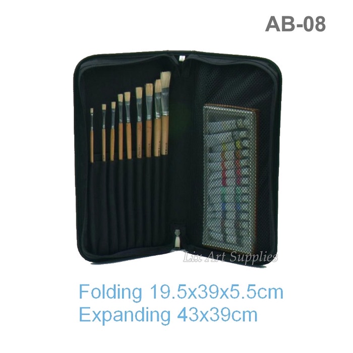 

V-Tec Paint Brush Organizer AB-08 / Dompet Kuas Lukis / Art Bag