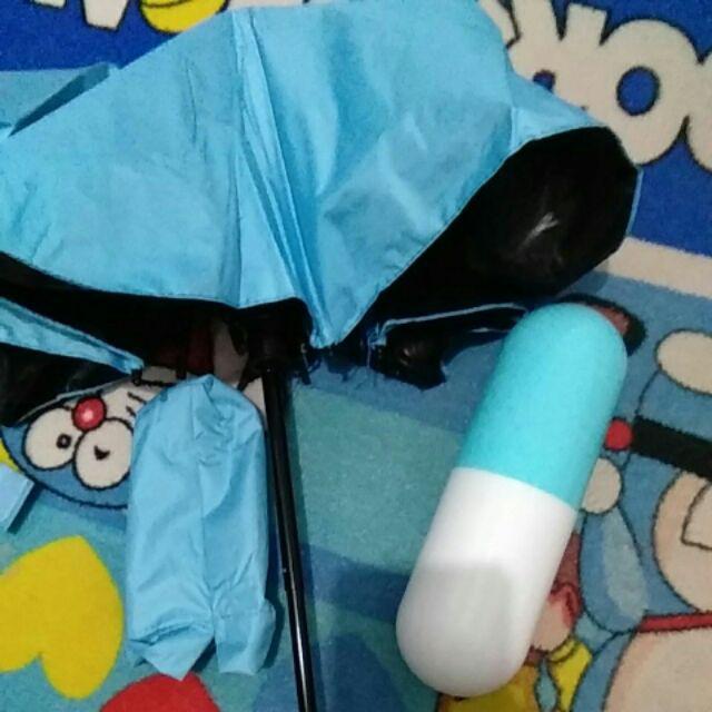 Payung Kapsul Anti Uv Payung Mini Payung Anti Uv Payung Biru Payung Obat