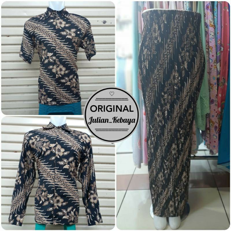 REALPICT kemeja batik /rok plisket original,seragaman kebaya