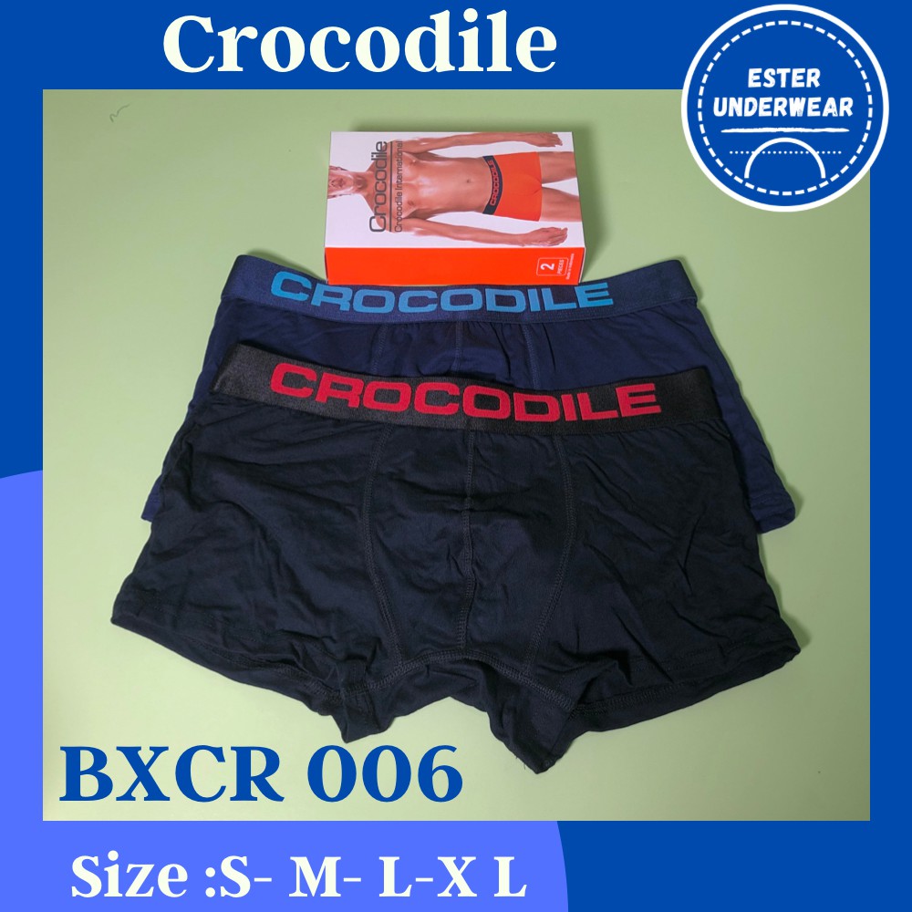 CELANA BOXER PRIA CROCODILE BXCR 006 ISI-2 PCS