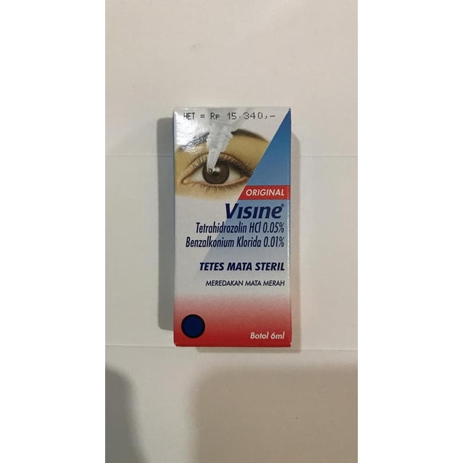 ORIGINAL Obat Tetes Mata Visine 6ml 6 ml Boto Kecil Grosir Dus Merah Lusin Pak Murah