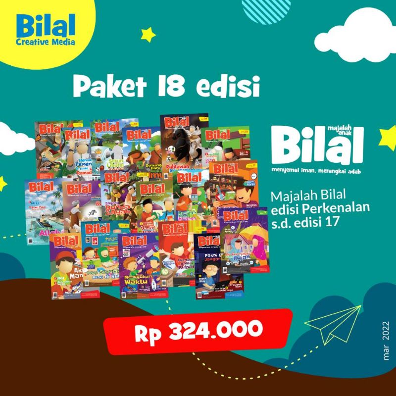 Majalah Anak Islami BILAL Paket 18 Edisi