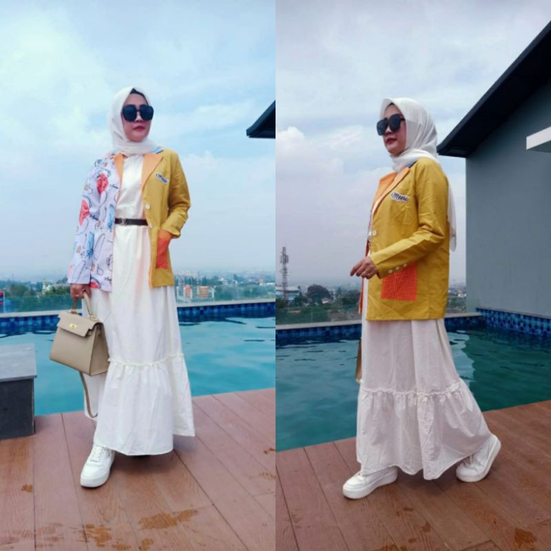 Gamis inner dan outer Callyna prid by Meera ori