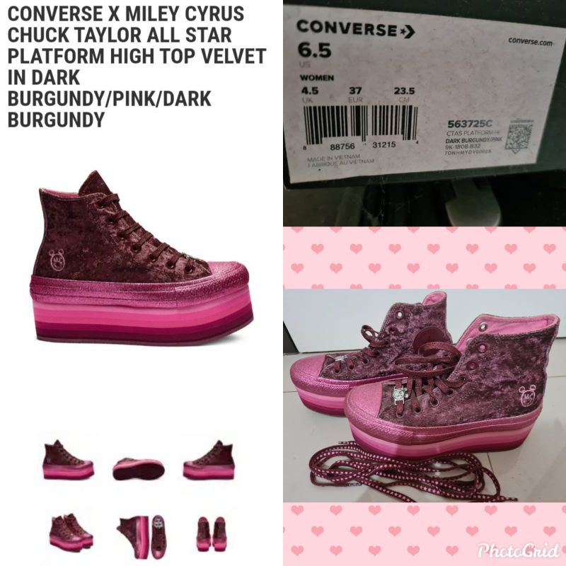 velvet platform converse