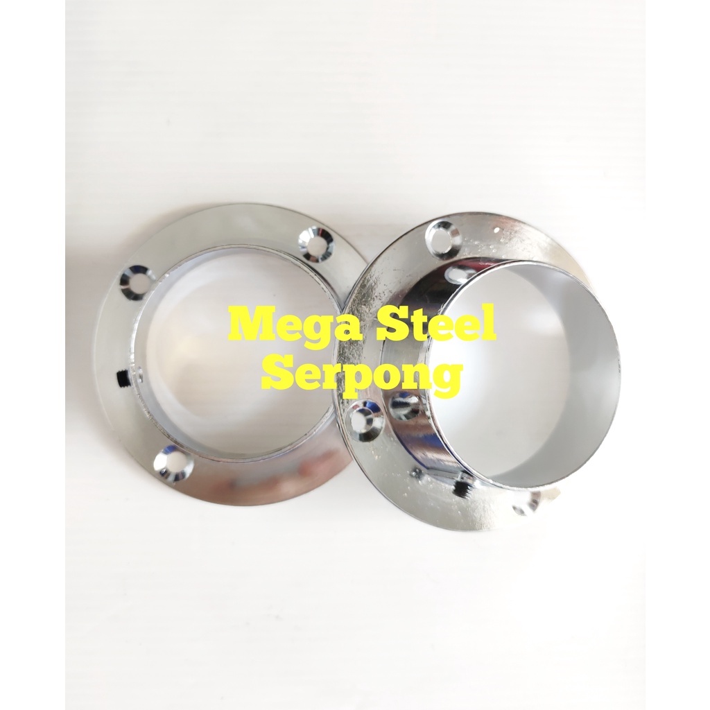 Bracket braket Pipa Bulat Topi Stainless 1 1/2 Inch