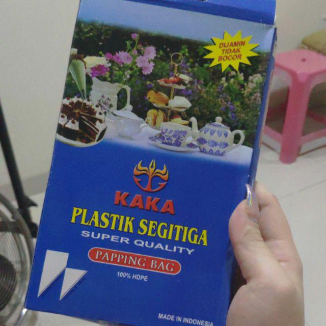 Maostore Piping Bag Buttercream Dekorasi Kue Plastik Segitiga