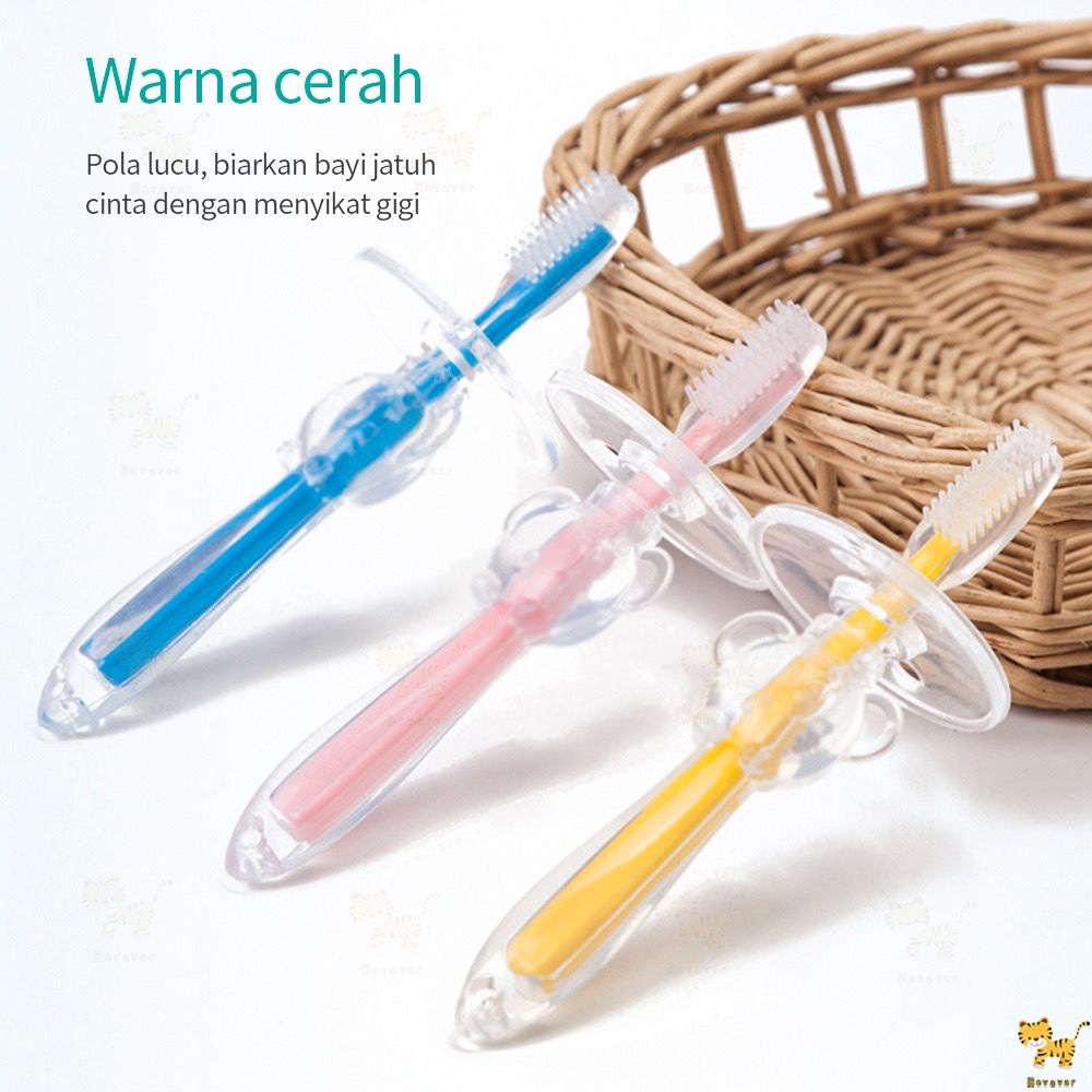 Sikat Gigi Bayi Silicon / Silicon Tooth Brush /  Pembersih Mulut Bayi