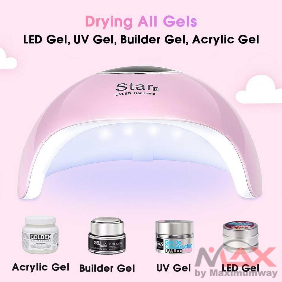 Star 6 Pengering Kutek Kuku UV LED Nail Dryer 36W Nail Dryer Gel Nail Art Smart UV Lamp For Nail 33 LED Lamp For Manicure Gel Lamp Suitable For All Gels Ice Lamp 12s Quick Drying Automatic Induction UV LED Nail Lamp NEW Nail Gel Dryer For Double Light Dry