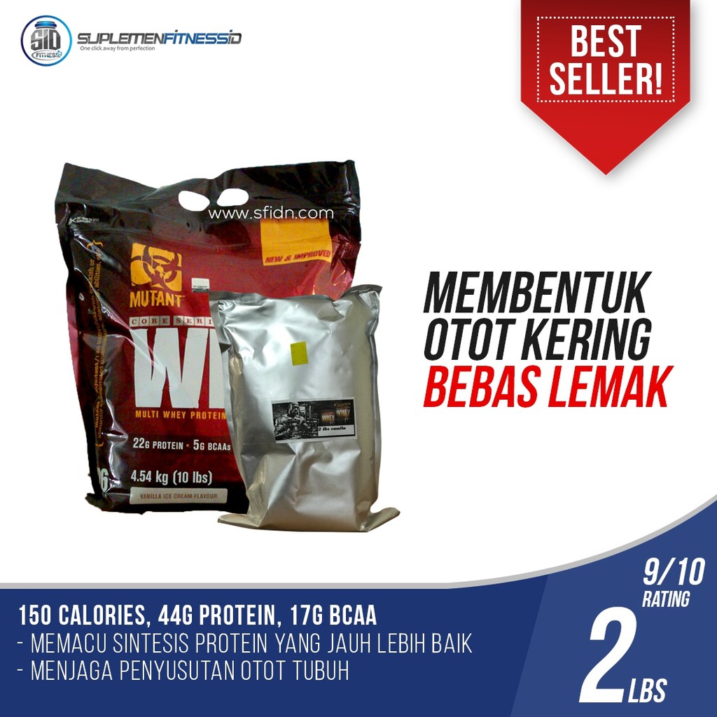 Mutant Whey Protein Eceran Repack 2 Lbs 2lb Shopee Indonesia