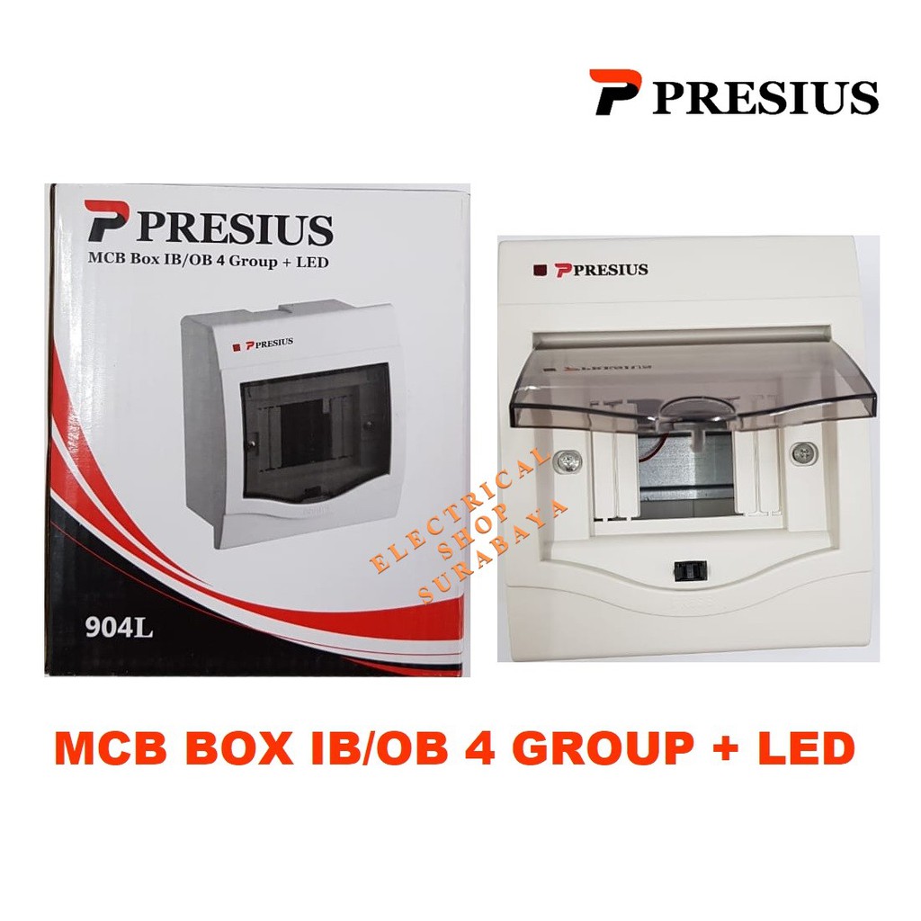 PRESIUS BOX MCB 4 GROUP IB OB (904L) LAMPU INDIKATOR LED GRUP INBOW OUTBOW TANAM TEMPEL