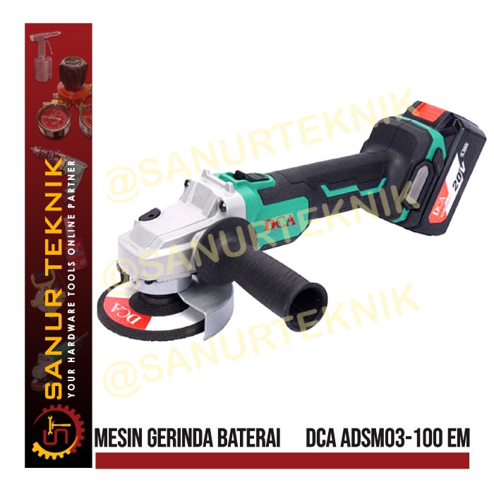 DCA ADSM03-100 EM Cordless Brushless Grinder / Mesin Gerinda Baterai